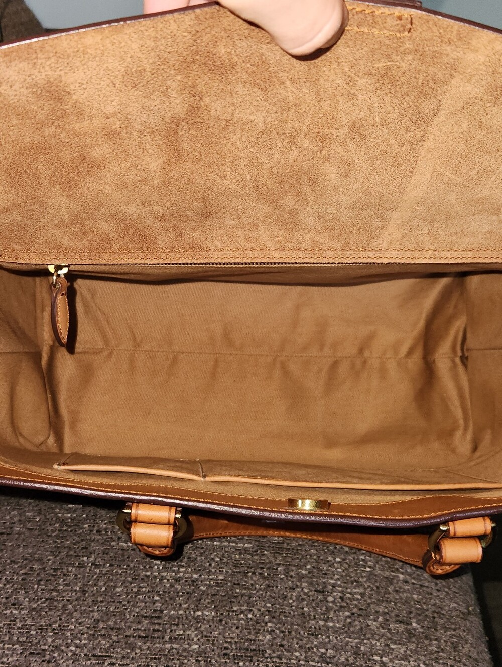 🐎RARE Ralph Lauren🐎 - Heritage Proprietor Leather Tote Bag w/Crossbody Strap - Picture 10 of 13